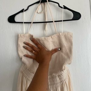 Long cream dress from cider